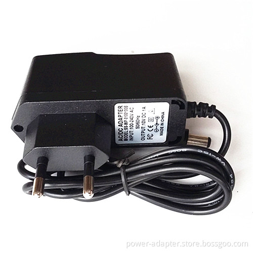 10V 1A 100% New AC 100V-240V Converter power Adapter DC 10V 1A Power Supply EU Plug DC 5.5mm x 2.1mm